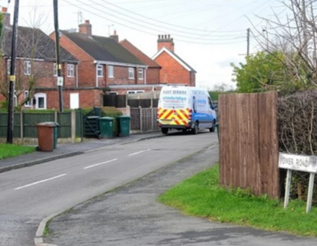 Tower Road in Hartshorn near where two girls were approached by a motorist