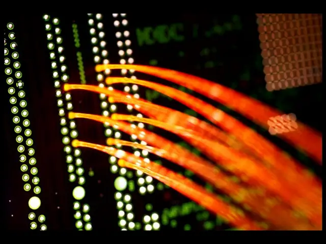 Fiber optic filaments over circuit board