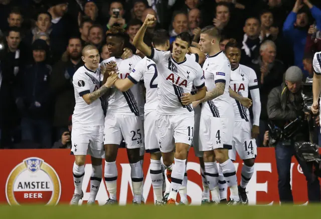 Erik Lamela of Tottenham