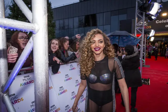 Jade from Little Mix on the red carpet