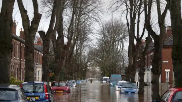 flooded street