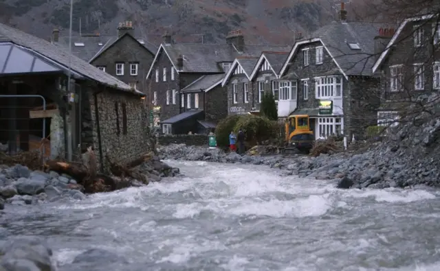 Glenridding after last night's flooding