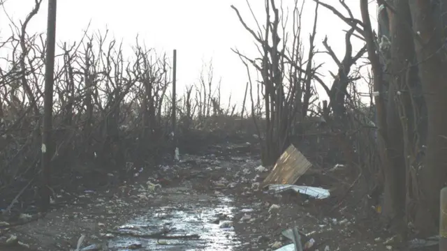 Devastation of Buncefield explosion