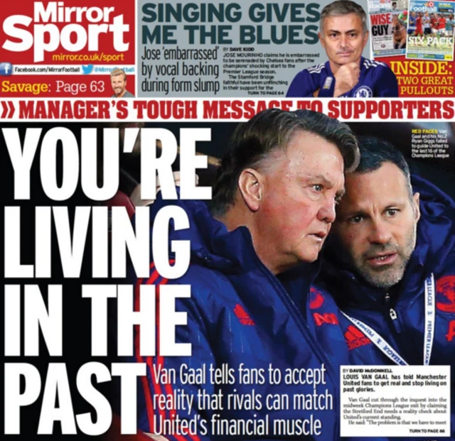 Daily Mirror back page