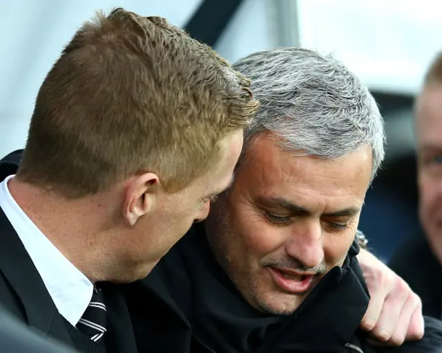 Garry Monk and Jose Mourinho