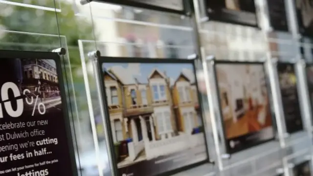 Estate agent's window