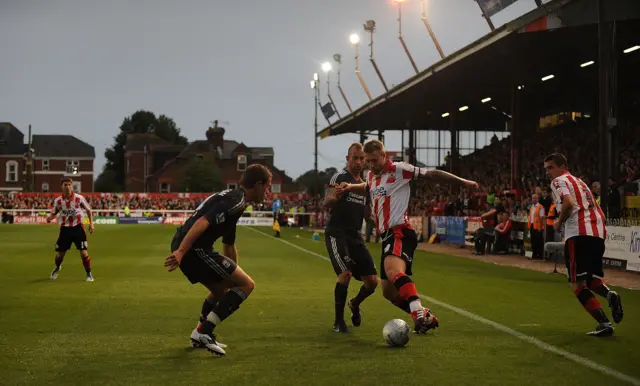 Liverpool play Exeter in the Carling Cup in August 2011