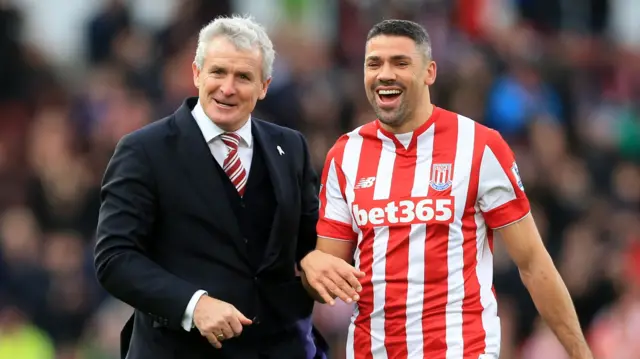 Mark Hughes and Jon Walters