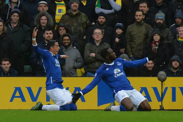 Lukaku celebrates