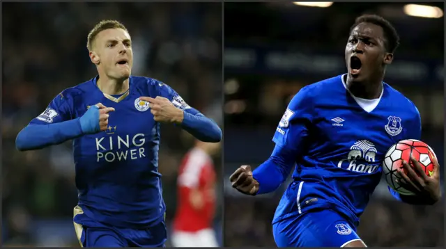 Jamie Vardy and Romelu Lukaku