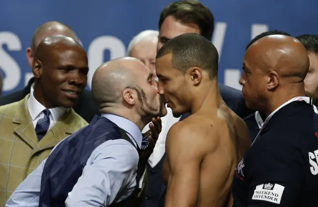 Gary O'Sullivan and Chris Eubank Jr.