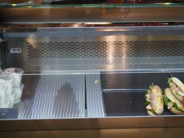 empty food shelves