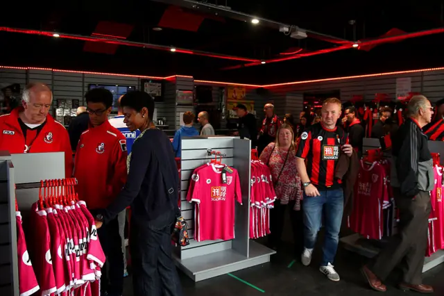 Bournemouth club shop