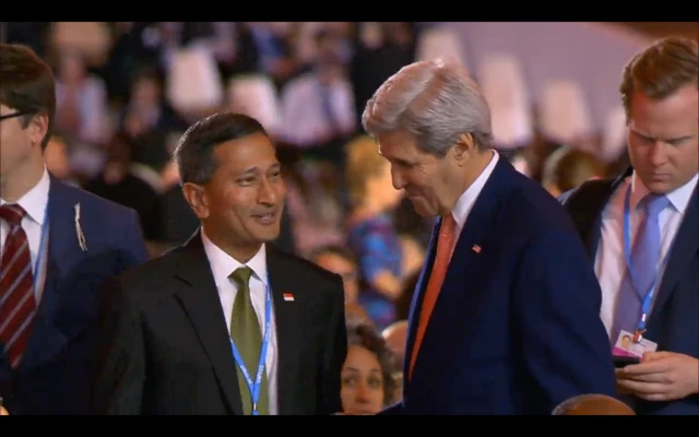 John Kerry and other delegates