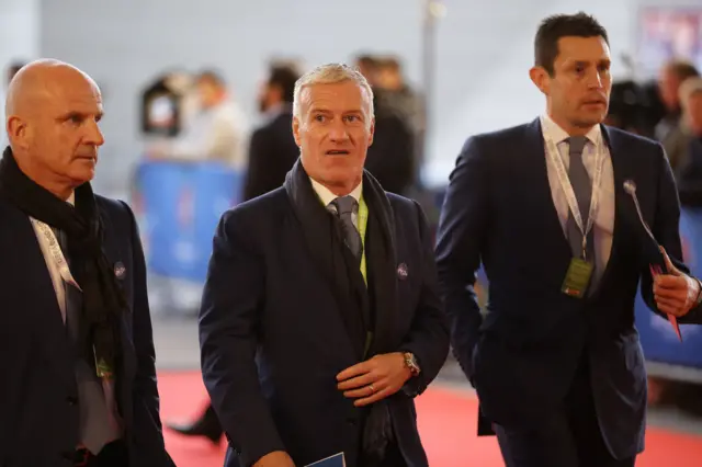 Didier Deschamp arrives