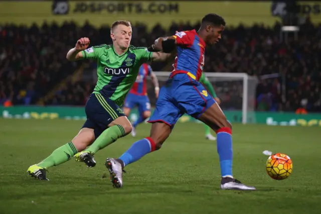Wilfried Zaha and James Ward-Prowse