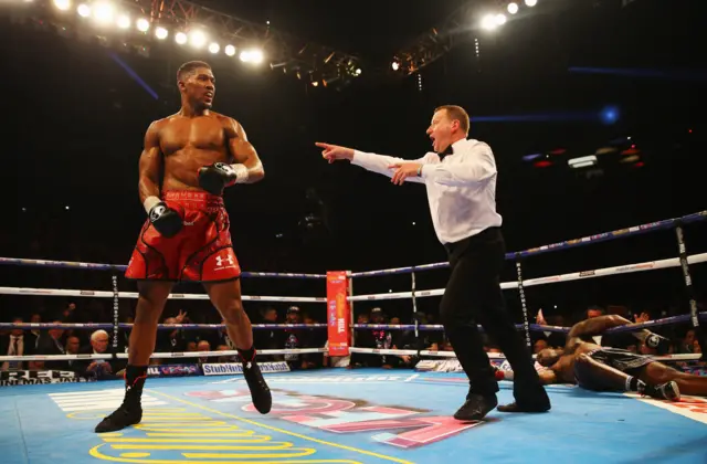 Anthony Joshua wins