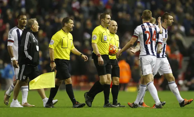 West Brom disallowed goal