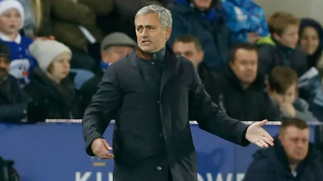 Jose Mourinho looks dejected