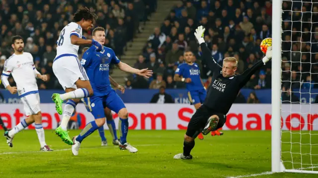 Loic Remy scores with a header