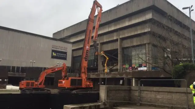 Central Library in Birmingham about to be demolished