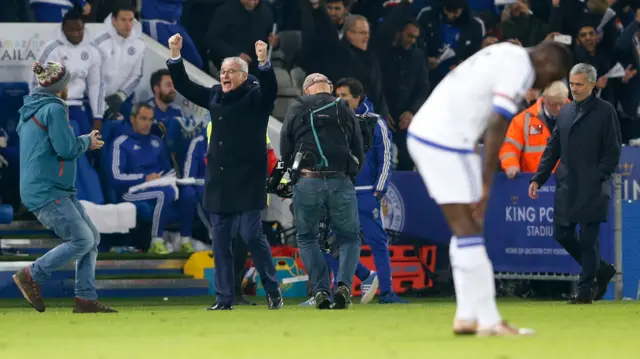 Claudio Ranieri celebrates