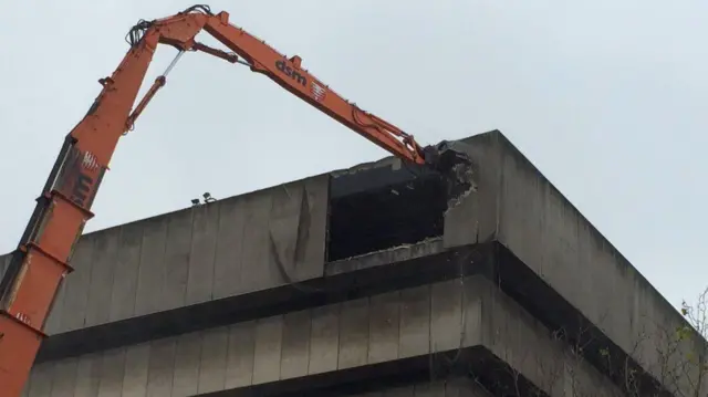 Demolition of Birmingham Central Library