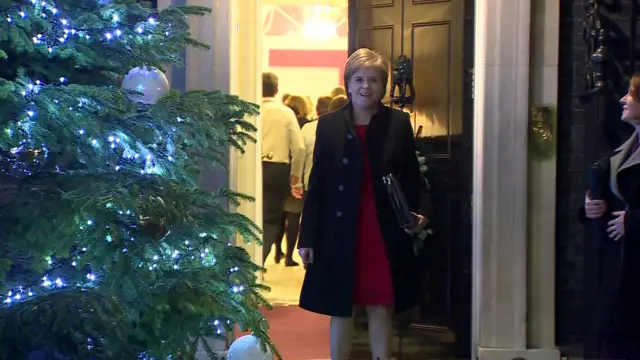 Nicola Sturgeon outside Downing Street