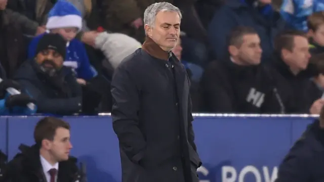 Jose Mourinho looks dejected