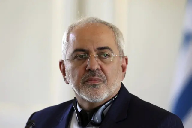 Iranian Foreign Minister Mohammad Javad Zarif during a press conference in Tehran, Iran.