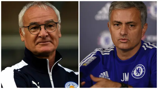 Claudio Ranieri and Jose Mourinho