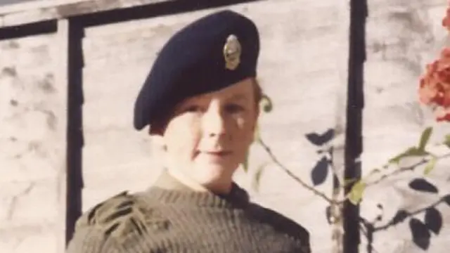 Tim Peake as a young cadet