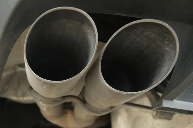 Exhaust pipe of a diesel car