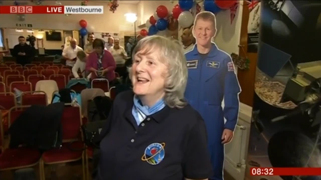 Tim Peake's aunt Sue