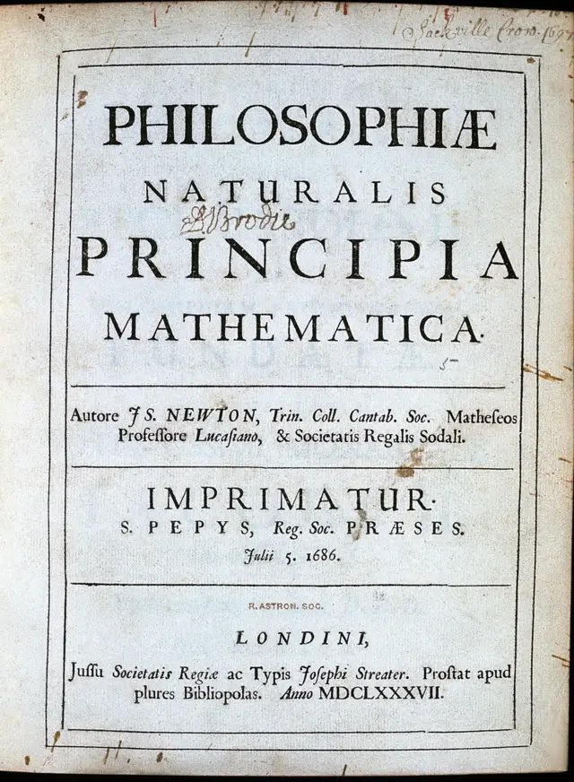 Title page of Principia