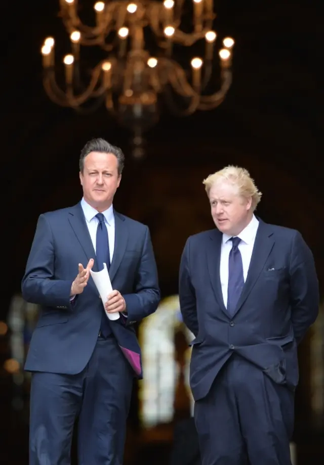 David Cameron and Boris Johnson