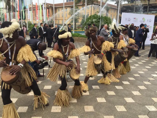 Musicians at WTO meeting