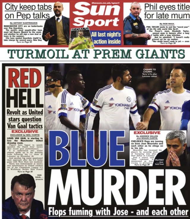 The Sun back page