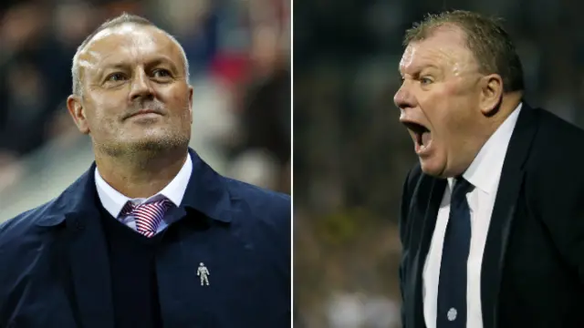 Neil Redfearn and Steve Evans