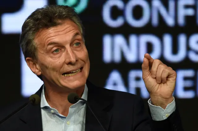 Argentinian President Mauricio Macri