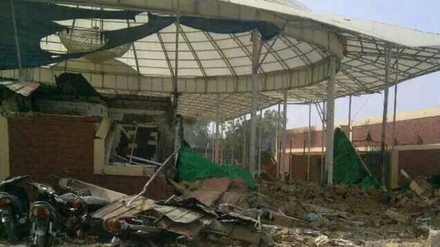 Destroyed Shia building in NIgeria