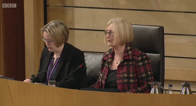 Presiding Officer Tricia Marwick