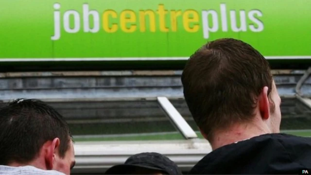 Queue outside job centre