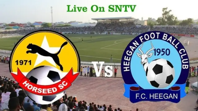 The General Da'ud Cup final between Somali military club Horseed and Somali police Football Club Heegan FC will be screened on Somali National Television.