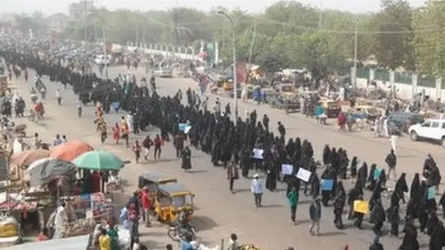 Shia protesters in northern Nigeria