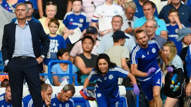 Jose Mourinho and Eva Carneiro