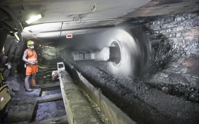 Machine at Kellingley coalface