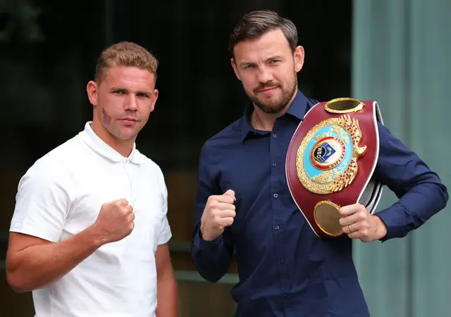 Billy Joe Saunders and Andy Lee