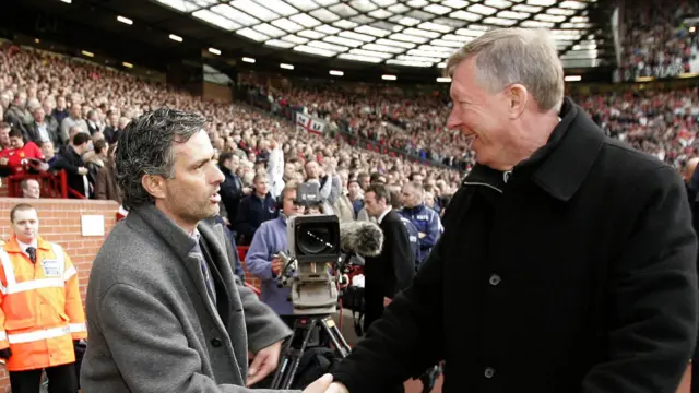 Jose Mourinho and Alex Ferguson