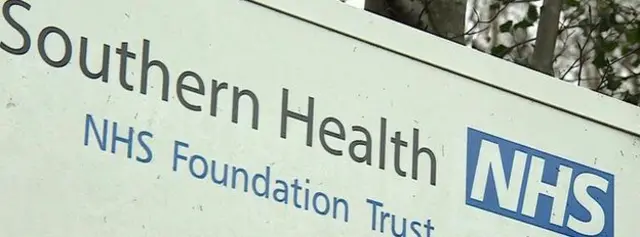 Southern Health sign